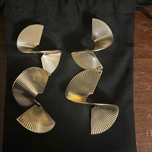 Gold Spiral Earrings